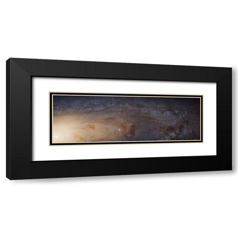 Hubble M31 PHAT Mosaic - Andromeda Panorama Black Modern Wood Framed Art Print with Double Matting by NASA