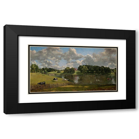 Wivenhoe Park, Essex, 1816 Black Modern Wood Framed Art Print with Double Matting by Constable, John