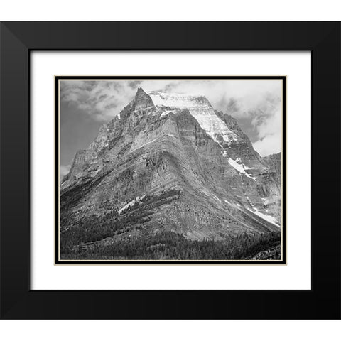 Going-to-the-Sun Mountain, Glacier National Park, Montana - National Parks and Monuments, 1941 Black Modern Wood Framed Art Print with Double Matting by Adams, Ansel