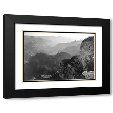 Grand Canyon National Park, Arizona - National Parks and Monuments, 1941 Black Modern Wood Framed Art Print with Double Matting by Adams, Ansel