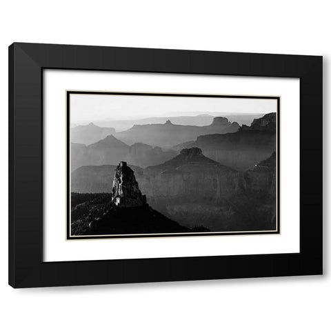 Grand Canyon National Park, Arizona - National Parks and Monuments, 1941 Black Modern Wood Framed Art Print with Double Matting by Adams, Ansel