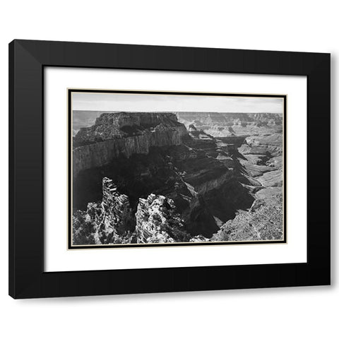 Grand Canyon National Park, Arizona - National Parks and Monuments, 1941 Black Modern Wood Framed Art Print with Double Matting by Adams, Ansel