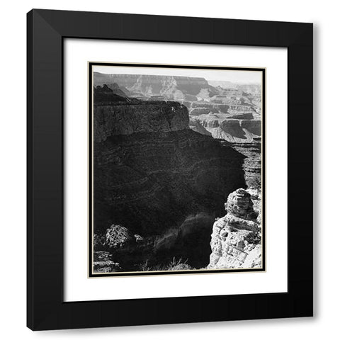Grand Canyon South Rim - National Parks and Monuments, 1941 Black Modern Wood Framed Art Print with Double Matting by Adams, Ansel
