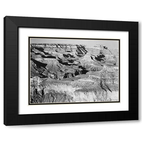 Grand Canyon National Park, Arizona - National Parks and Monuments, 1940 Black Modern Wood Framed Art Print with Double Matting by Adams, Ansel
