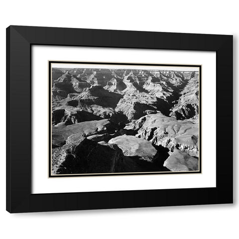 Grand Canyon National Park, Arizona - National Parks and Monuments, 1940 Black Modern Wood Framed Art Print with Double Matting by Adams, Ansel