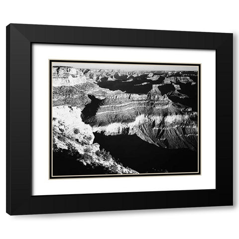Grand Canyon National Park, Arizona, 1941 Black Modern Wood Framed Art Print with Double Matting by Adams, Ansel
