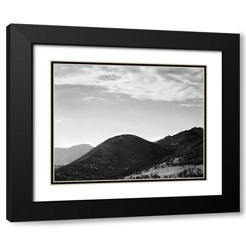 Rocky Mountain National Park, CO, ca. 1941-1942 Black Modern Wood Framed Art Print with Double Matting by Adams, Ansel