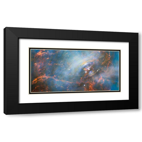 Core of the Crab Nebula Black Modern Wood Framed Art Print with Double Matting by NASA