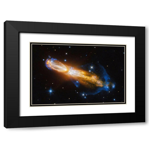 Calabash Nebula - OH 231.84 +4.22 Black Modern Wood Framed Art Print with Double Matting by NASA