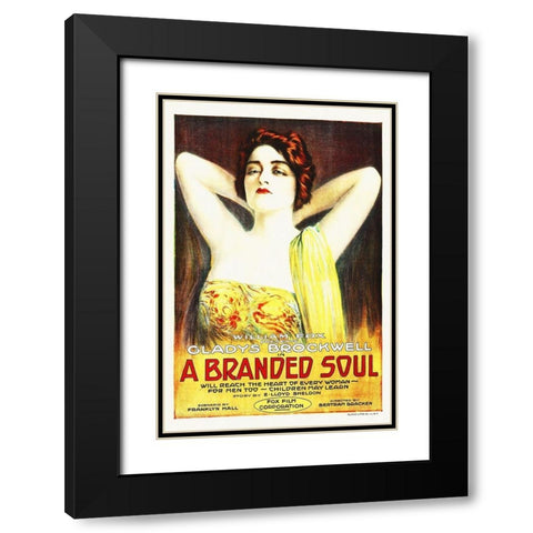 A Branded Soul Black Modern Wood Framed Art Print with Double Matting by Hollywood Photo Archive