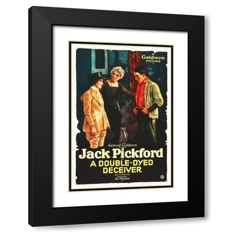 A Double-Dyed Deceiver, 1920 Black Modern Wood Framed Art Print with Double Matting by Hollywood Photo Archive