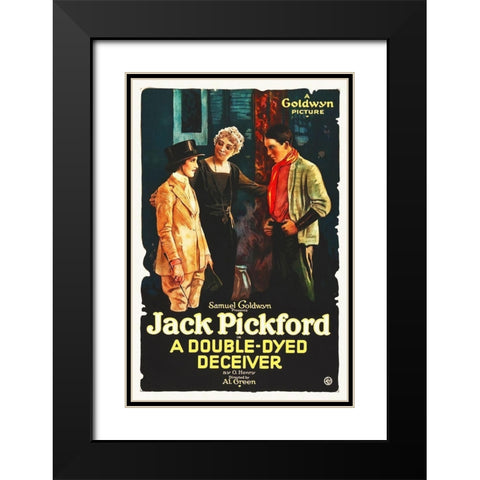 A Double-Dyed Deceiver, 1920 Black Modern Wood Framed Art Print with Double Matting by Hollywood Photo Archive