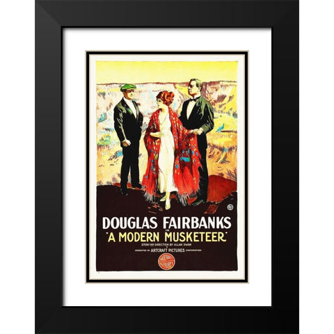 A Modern Musketeer, 1917 Black Modern Wood Framed Art Print with Double Matting by Hollywood Photo Archive
