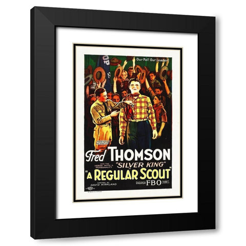 A Regular Scout, 1926 Black Modern Wood Framed Art Print with Double Matting by Hollywood Photo Archive