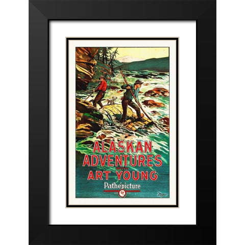 Alaskan Adventures, 1926 Black Modern Wood Framed Art Print with Double Matting by Hollywood Photo Archive