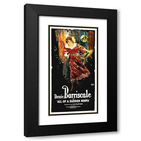 All of a Sudden Norma, 1919 Black Modern Wood Framed Art Print with Double Matting by Hollywood Photo Archive