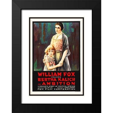 Ambition, 1916 Black Modern Wood Framed Art Print with Double Matting by Hollywood Photo Archive