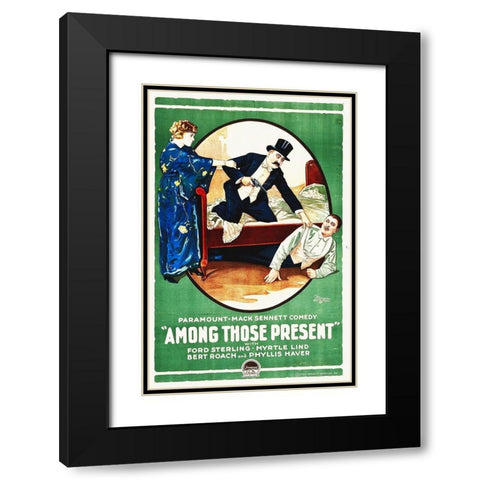 Among Those Present Black Modern Wood Framed Art Print with Double Matting by Hollywood Photo Archive
