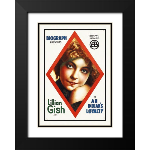 An Indians Loyalty Black Modern Wood Framed Art Print with Double Matting by Hollywood Photo Archive