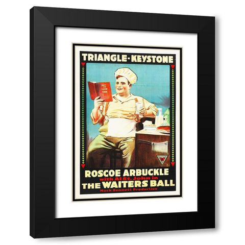 Arbuckle Black Modern Wood Framed Art Print with Double Matting by Hollywood Photo Archive