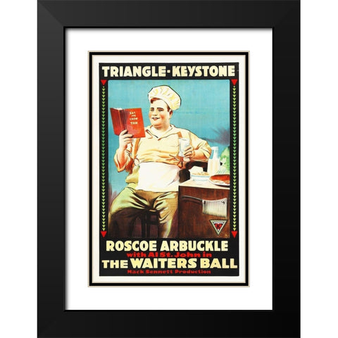 Arbuckle Black Modern Wood Framed Art Print with Double Matting by Hollywood Photo Archive
