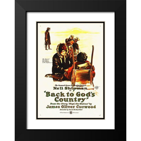 Back to Gods Country, 1919 Black Modern Wood Framed Art Print with Double Matting by Hollywood Photo Archive