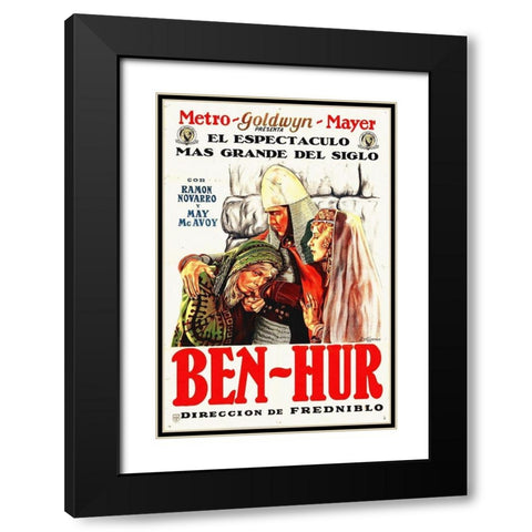Ben Hur, 1925 Black Modern Wood Framed Art Print with Double Matting by Hollywood Photo Archive