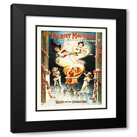 Birth of the Chorus Girl Black Modern Wood Framed Art Print with Double Matting by Hollywood Photo Archive