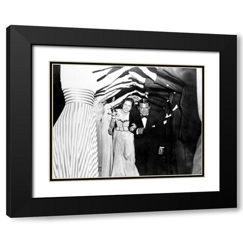 Cary Grant Black Modern Wood Framed Art Print with Double Matting by Hollywood Photo Archive