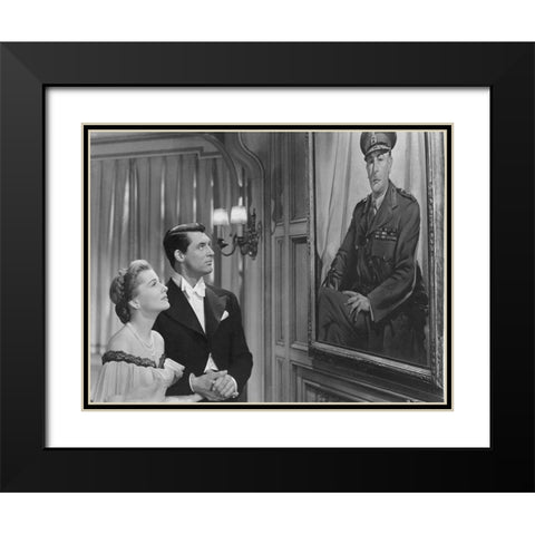 Cary Grant Black Modern Wood Framed Art Print with Double Matting by Hollywood Photo Archive