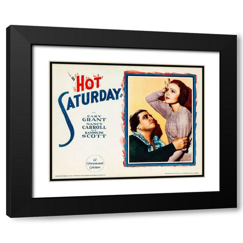 Cary Grant - Hot Saturday Black Modern Wood Framed Art Print with Double Matting by Hollywood Photo Archive