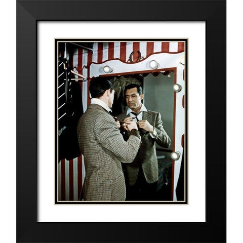 Cary Grant Black Modern Wood Framed Art Print with Double Matting by Hollywood Photo Archive