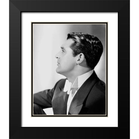 Cary Grant Black Modern Wood Framed Art Print with Double Matting by Hollywood Photo Archive