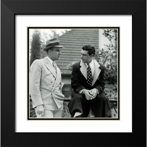 Cary Grant Black Modern Wood Framed Art Print with Double Matting by Hollywood Photo Archive