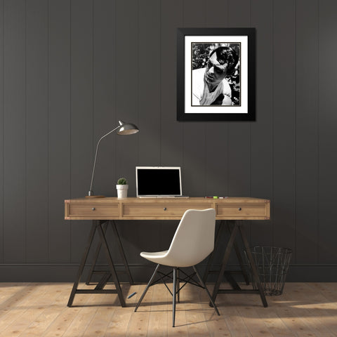 Cary Grant Black Modern Wood Framed Art Print with Double Matting by Hollywood Photo Archive