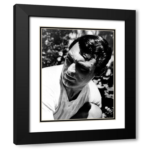 Cary Grant Black Modern Wood Framed Art Print with Double Matting by Hollywood Photo Archive