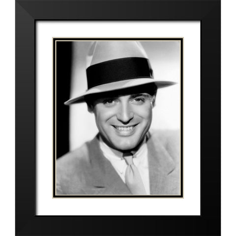 Cary Grant Black Modern Wood Framed Art Print with Double Matting by Hollywood Photo Archive