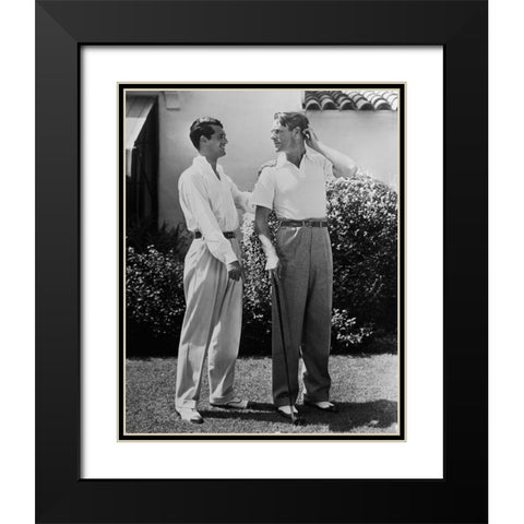 Cary Grant Black Modern Wood Framed Art Print with Double Matting by Hollywood Photo Archive
