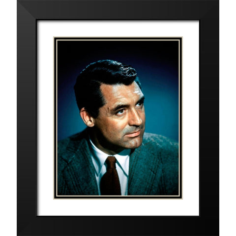 Cary Grant Black Modern Wood Framed Art Print with Double Matting by Hollywood Photo Archive