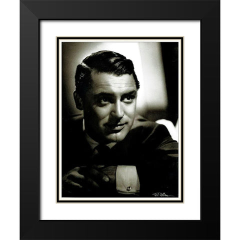Cary Grant Black Modern Wood Framed Art Print with Double Matting by Hollywood Photo Archive