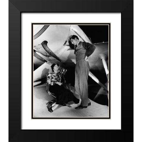 Cary Grant - Dark Wings Black Modern Wood Framed Art Print with Double Matting by Hollywood Photo Archive