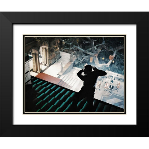 Cary Grant - To Catch A Thief Black Modern Wood Framed Art Print with Double Matting by Hollywood Photo Archive