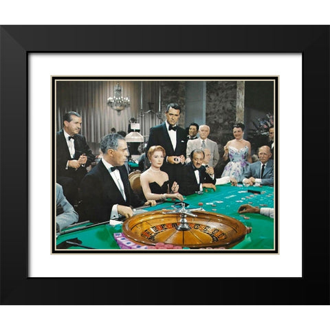 Cary Grant - To Catch A Thief Black Modern Wood Framed Art Print with Double Matting by Hollywood Photo Archive