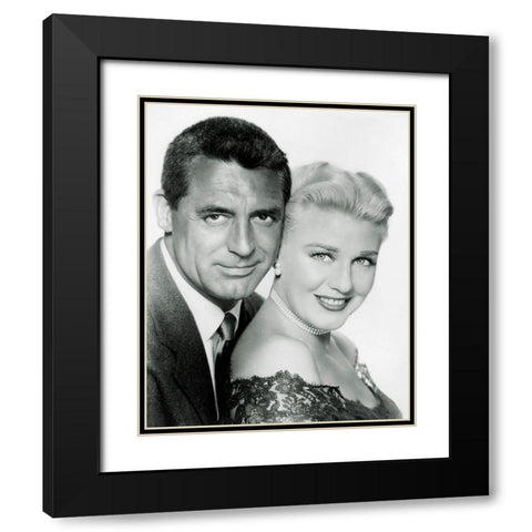 Cary Grant with Ginger Rogers Black Modern Wood Framed Art Print with Double Matting by Hollywood Photo Archive