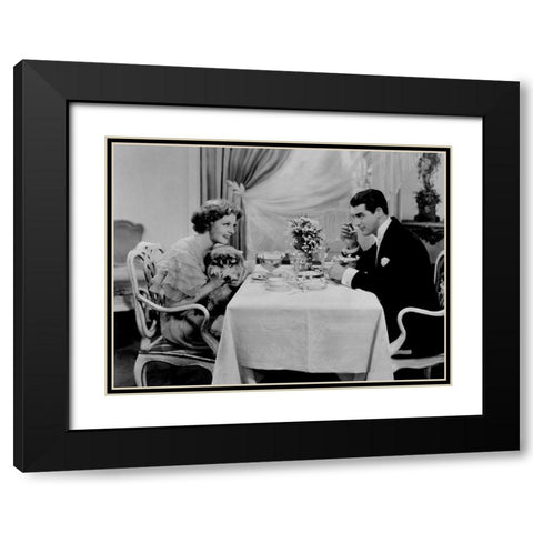 Cary Grant Black Modern Wood Framed Art Print with Double Matting by Hollywood Photo Archive