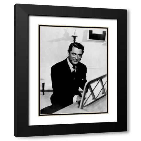 Cary Grant - The Awful Truth Black Modern Wood Framed Art Print with Double Matting by Hollywood Photo Archive
