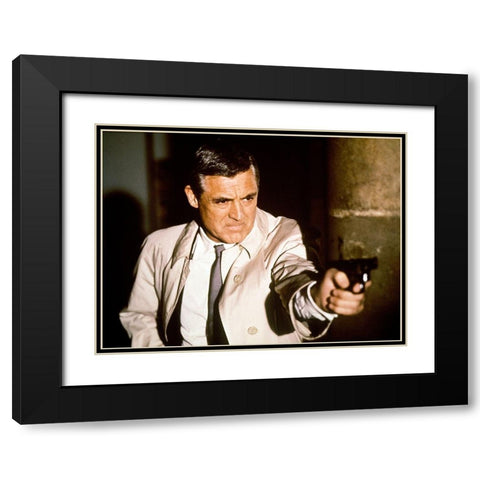 Cary Grant - Charade Black Modern Wood Framed Art Print with Double Matting by Hollywood Photo Archive