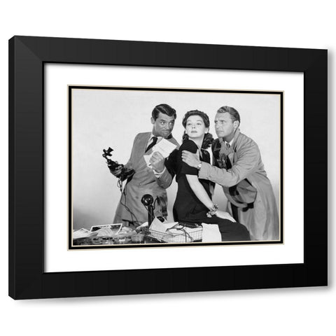 Cary Grant - His Girl Friday Black Modern Wood Framed Art Print with Double Matting by Hollywood Photo Archive