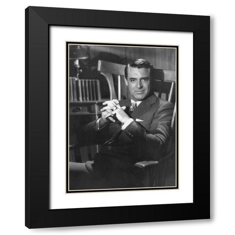 Cary Grant - The Talk of the Town Black Modern Wood Framed Art Print with Double Matting by Hollywood Photo Archive