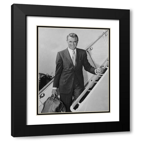 Cary Grant - The Talk of the Town Black Modern Wood Framed Art Print with Double Matting by Hollywood Photo Archive